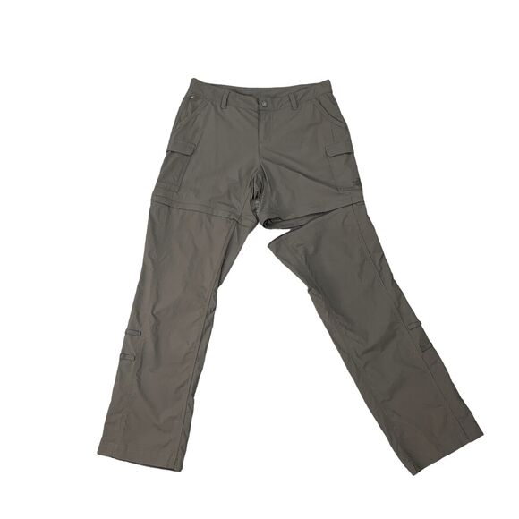 The North Face Cargo Pant Women 8 Gray Stretch Nylon Paramount Convertible Short - Picture 1 of 12